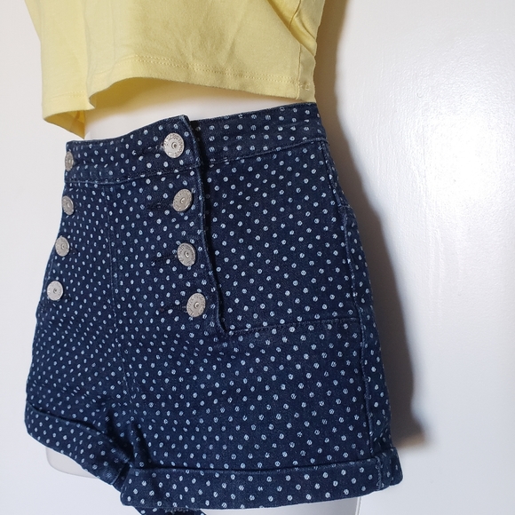 Rue21 Pants - Rue21 High Waisted Polckadot Short Sorts